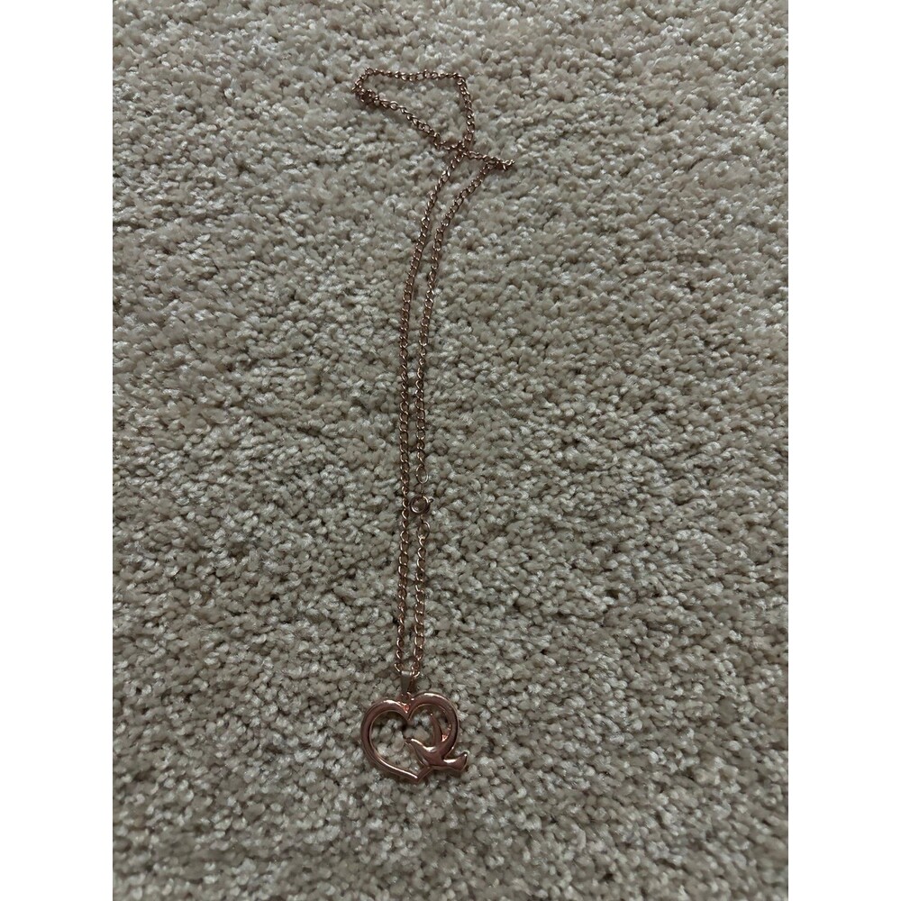 Rose Gold Dove Heart Necklace